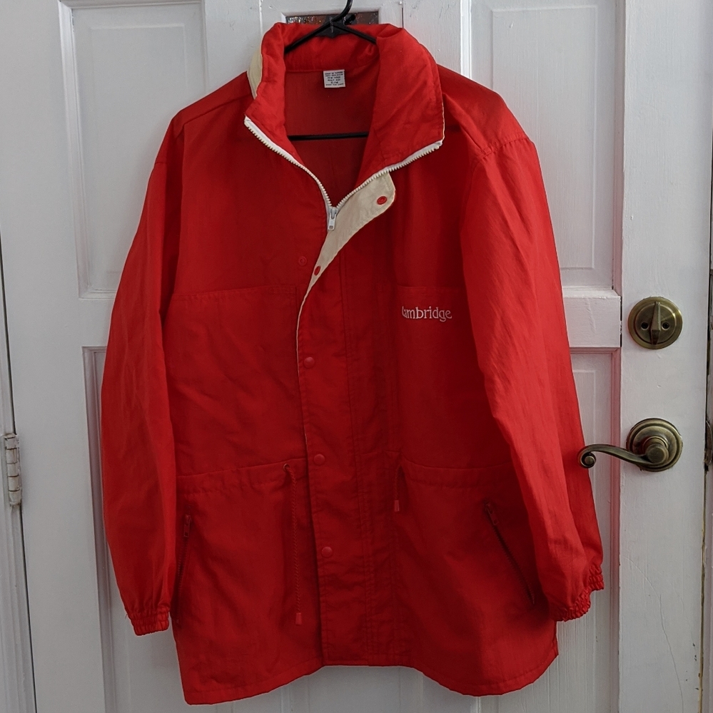 Cambridge Bright Red Windbreaker